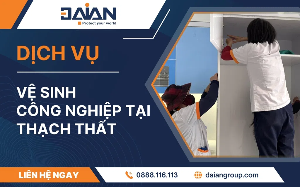 Dịch vụ vệ sinh công nghiệp tại Thạch Thất Uy Tín