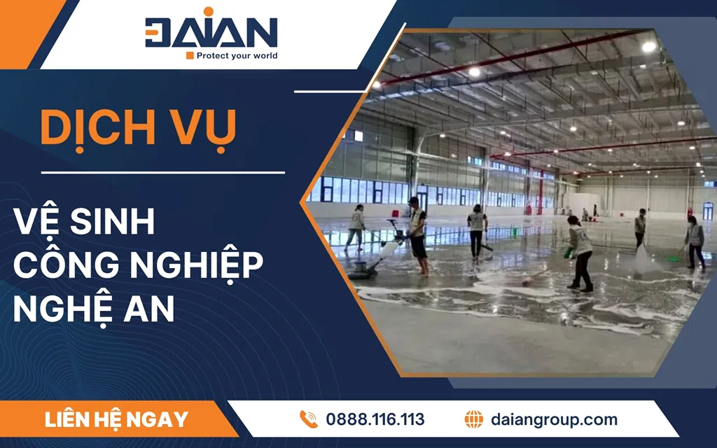 Vệ sinh công nghiệp Nghệ An Daiangroup